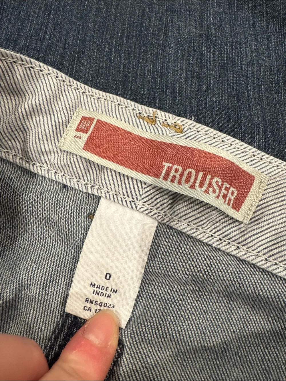 GAP Vintage 2009 Retro Y2k Low-rise Flared Cotton Trouser Jeans | Size 0
